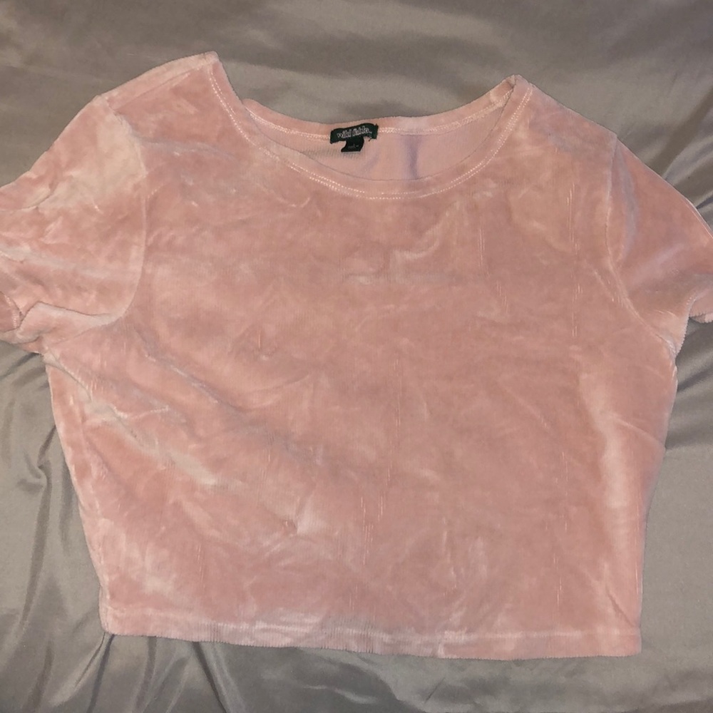 Velvet Crop Top